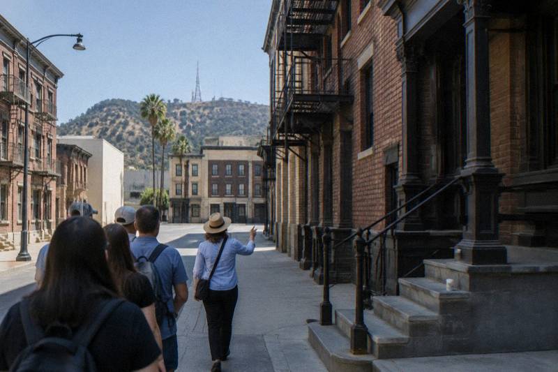 The New York backlot at Paramount Pictures, a stop on the studio's two hour guided tour in Hollywood